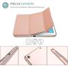 ProCase Smart Case for iPad Air 1st Generation 9.7 Inch, Protective Cover for iPad Air 1 Edition 2013 Model (A1474 / A1475 / A1476) -Navy(Rosegold)