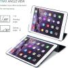 ProCase Smart Case for iPad Air 2 2014, Ultra Slim Lightweight Stand Protective Case Shell with Translucent Frosted Back Cover for iPad Air 2nd (A1566 A1567) -Teal(Navy)