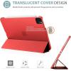 ProCase Smart Case for iPad Pro 11 Case 2021 2020 2018, Slim Stand Hard Back Shell Smart Cover for iPad Pro 11 Inch 3rd Generation 2021/ 2nd Gen 2020 / 1st Gen 2018 -Darkblue(Red)