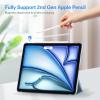 ProCase Smart Case for iPad Pro 12.9 2022/2021/2020/2018, Slim Stand Hard Back Shell Smart Cover for iPad Pro 12.9″ 6th Gen/5th Gen/4th Gen/3rd Gen -Navy(Airblue)