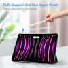 ProCase Smart Case for iPad Pro 12.9 2022/2021/2020/2018, Slim Stand Hard Back Shell Smart Cover for iPad Pro 12.9″ 6th Gen/5th Gen/4th Gen/3rd Gen -Navy(BluishGreen)