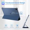 ProCase Smart Case for iPad Pro 12.9 2022/2021/2020/2018, Slim Stand Hard Back Shell Smart Cover for iPad Pro 12.9″ 6th Gen/5th Gen/4th Gen/3rd Gen -Navy(Darkblue)