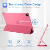 ProCase Smart Case for iPad Pro 12.9 2022/2021/2020/2018, Slim Stand Hard Back Shell Smart Cover for iPad Pro 12.9″ 6th Gen/5th Gen/4th Gen/3rd Gen -Navy(Melonpink)