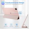 ProCase Smart Case for iPad Pro 12.9 2022/2021/2020/2018, Slim Stand Hard Back Shell Smart Cover for iPad Pro 12.9″ 6th Gen/5th Gen/4th Gen/3rd Gen -Navy(Pink)