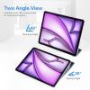 ProCase Smart Case for iPad Pro 12.9 2022/2021/2020/2018, Slim Stand Hard Back Shell Smart Cover for iPad Pro 12.9″ 6th Gen/5th Gen/4th Gen/3rd Gen -Navy(Purple)