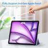ProCase Smart Case for iPad Pro 12.9 2022/2021/2020/2018, Slim Stand Hard Back Shell Smart Cover for iPad Pro 12.9″ 6th Gen/5th Gen/4th Gen/3rd Gen -Navy(Purple)