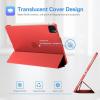 ProCase Smart Case for iPad Pro 12.9 2022/2021/2020/2018, Slim Stand Hard Back Shell Smart Cover for iPad Pro 12.9″ 6th Gen/5th Gen/4th Gen/3rd Gen -Navy(Red)