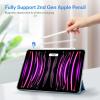 ProCase Smart Case for iPad Pro 12.9 2022/2021/2020/2018, Slim Stand Hard Back Shell Smart Cover for iPad Pro 12.9″ 6th Gen/5th Gen/4th Gen/3rd Gen -Navy(Skyblue)