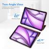 ProCase Smart Case for iPad Pro 12.9 2022/2021/2020/2018, Slim Stand Hard Back Shell Smart Cover for iPad Pro 12.9″ 6th Gen/5th Gen/4th Gen/3rd Gen -Navy(Wine)
