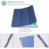 ProCase Smart Case for iPad Pro 12.9 Inch 1st and 2nd Generation (2015 and 2017 Model), Stand Cover Support Auto Sleep/Wake -Emerald(Darkblue)