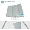 ProCase Smart Case for iPad Pro 12.9 Inch 1st and 2nd Generation (2015 and 2017 Model), Stand Cover Support Auto Sleep/Wake -Emerald(Lightgrey)