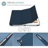 ProCase Smart Case for iPad Pro 9.7 Inch 2016, Ultra Slim Lightweight Stand Smart Case Shell with Translucent Frosted Back Cover for iPad Pro 9.7 Inch (A1673 A1674 A1675) -Emerald(Navy)