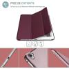 ProCase Smart Case for iPad Pro 9.7 Inch 2016, Ultra Slim Lightweight Stand Smart Case Shell with Translucent Frosted Back Cover for iPad Pro 9.7 Inch (A1673 A1674 A1675) -Emerald(Wine)