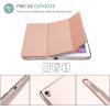 ProCase Smart Case for iPad Pro 9.7 Inch 2016, Ultra Slim Lightweight Stand Smart Case Shell with Translucent Frosted Back Cover for iPad Pro 9.7 Inch (A1673 A1674 A1675) -Emerald(Rosegold)