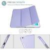 ProCase Smart Case for iPad Pro 9.7 Inch 2016, Ultra Slim Lightweight Stand Smart Case Shell with Translucent Frosted Back Cover for iPad Pro 9.7 Inch (A1673 A1674 A1675) -Emerald(Lightpurple)