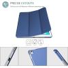 ProCase Smart Case for iPad Pro 9.7 Inch 2016, Ultra Slim Lightweight Stand Smart Case Shell with Translucent Frosted Back Cover for iPad Pro 9.7 Inch (A1673 A1674 A1675) -Emerald(Darkblue)