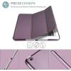 ProCase Smart Case for iPad mini 1 2 3(Model: A1432 A1454 A1455 A1489 A1490 A1491 A1599 A1600), Slim Lightweight Stand Cover with Translucent Frosted Back Support Auto Sleep/Wake –Navy Blue(Purple)