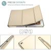 ProCase Smart Case for iPad mini 4th Generation(2015 Model), Lightweight Cover with Auto Sleep/Wake for iPad mini 4 -Black(Gold)