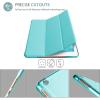 ProCase Smart Case for iPad mini 5th Generation(2019 Model), Lightweight Cover with Auto Sleep/Wake for iPad mini 5 -Grey(Aqua)
