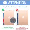 ProCase Smart Case for iPad mini 5th Generation(2019 Model), Lightweight Cover with Auto Sleep/Wake for iPad mini 5 -Grey(Aqua)