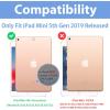 ProCase Smart Case for iPad mini 5th Generation(2019 Model), Lightweight Cover with Auto Sleep/Wake for iPad mini 5 -Grey(Teal)