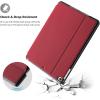 ProCase Smart Cover for iPad 9.7 (2018 & 2017, Old Model) / iPad Air 2 / iPad Air Case, Slim Stand Protective Folio Case for iPad 9.7 Inch 5th/6th Generation, Also Fit iPad Air 2 / iPad Air -Black(Red)