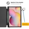 ProCase for Galaxy Tab S6 Lite 10.4” 2024 2022 2020 with S Pen Holder, Slim Stand Folio Case Smart Cover for Galaxy Tab S6 Lite 10.4 Inch SM-P613/ P619 SM-P610/ P615 SM-P620 / P625 -Black(Chiffonpink)