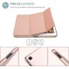 ProCase for iPad 2012/2011 2nd 3rd 4th Generation Case (Old Model), Smart Cover for iPad 2/iPad 3 /iPad 4 –Grey(Rosegold)