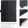 ProCase for iPad 9.7 Inch iPad 6th/5th Generation Case 2018 2017/iPad Air 2/Air 1 Case, Premium Leather Folio Corner Protection Multi-Angle Viewing Stand Cover with Front Pocket Pen Loop -Black(Black)