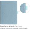 ProCase for iPad 9.7 Inch iPad 6th/5th Generation Case 2018 2017/iPad Air 2/Air 1 Case, Premium Leather Folio Corner Protection Multi-Angle Viewing Stand Cover with Front Pocket Pen Loop -Black(Teal)