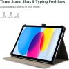 ProCase for iPad 9.7 Inch iPad 6th/5th Generation Case 2018 2017/iPad Air 2/Air 1 Case, Premium Leather Folio Corner Protection Multi-Angle Viewing Stand Cover with Front Pocket Pen Loop -Black(Light Purple)