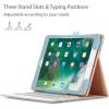 ProCase for iPad 9.7 Inch iPad 6th/5th Generation Case 2018 2017/iPad Air 2/Air 1 Case, Premium Leather Folio Corner Protection Multi-Angle Viewing Stand Cover with Front Pocket Pen Loop -Black(Teal)