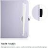 ProCase for iPad 9.7 Inch iPad 6th/5th Generation Case 2018 2017/iPad Air 2/Air 1 Case, Premium Leather Folio Corner Protection Multi-Angle Viewing Stand Cover with Front Pocket Pen Loop -Black(Light Purple)