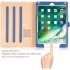 ProCase for iPad 9.7 Inch iPad 6th/5th Generation Case 2018 2017/iPad Air 2/Air 1 Case, Premium Leather Folio Corner Protection Multi-Angle Viewing Stand Cover with Front Pocket Pen Loop -Black(Navy)