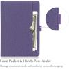ProCase for iPad 9.7 Inch iPad 6th/5th Generation Case 2018 2017/iPad Air 2/Air 1 Case, Premium Leather Folio Corner Protection Multi-Angle Viewing Stand Cover with Front Pocket Pen Loop -Black(Purple)