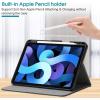 ProCase for iPad Air 11-inch M3 2025 & M2 2024 / iPad Air 5 2022 / Air 4 2020 Case 10.9, Leather Stand Folio Protective Cover Case with Pencil Holder for iPad Air 10.9/11 Inch -Black(Black)