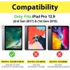 ProCase for iPad Pro 12.9 2017/2015 Case (1st & 2nd Generation), Stand Folio Case Cover for iPad Pro 12.9 Inch (Old Model 2017/2015), with Multiple Viewing Angles, Pencil Holder -Teal(Purple)