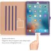 ProCase for iPad Pro 12.9 2017/2015 Case (1st & 2nd Generation), Stand Folio Case Cover for iPad Pro 12.9 Inch (Old Model 2017/2015), with Multiple Viewing Angles, Pencil Holder -Teal(Purple)