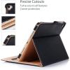 ProCase for iPad Pro 9.7 Case 2016 (Old Model), PU Leather Stand Folio Cover for iPad Pro 9.7 Inch (A1673/A1674/A1675) with 3 Viewing Angles & Pencil Holder & Document Card Pocket -Navy(Black)