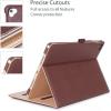 ProCase for iPad Pro 9.7 Case 2016 (Old Model), PU Leather Stand Folio Cover for iPad Pro 9.7 Inch (A1673/A1674/A1675) with 3 Viewing Angles & Pencil Holder & Document Card Pocket -Navy(Brown)