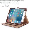 ProCase for iPad Pro 9.7 Case 2016 (Old Model), PU Leather Stand Folio Cover for iPad Pro 9.7 Inch (A1673/A1674/A1675) with 3 Viewing Angles & Pencil Holder & Document Card Pocket -Navy(Brown)