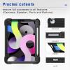 ProCase iPad Air 5 Air 4 10.9 Inch Rugged Protective Case, Heavy Duty Shockproof Case with Pencil Holder Kickstand for iPad Air 5th Gen 2022 Release/ 4th Gen 2020 Release 10.9″ –Black