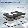 ProCase iPad Air 5 Air 4 10.9 Inch Rugged Protective Case, Heavy Duty Shockproof Case with Pencil Holder Kickstand for iPad Air 5th Gen 2022 Release/ 4th Gen 2020 Release 10.9″ –Black