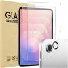 ProCase 2 Pack Screen Protector for Galaxy Tab S11 2025 11 inch X730 X730N X736 + 1 Pack Camera Lens Protector, Clear Tempered Glass Film Compatible with S Pen -Gray(Silver)