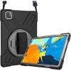 ProCase Case with Handle for iPad Pro 11, 360 Degree Rotatable Kickstand Cover with Adjustable Hand Shoulder Strap, Heavy Duty Shockproof Rugged Case for iPad Pro 11 Inch 2019 Black