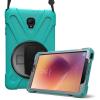 ProCase Galaxy Tab A 8.0 2017 T380 T385 Case (Old Model), Rugged Heavy Duty Shockproof Rotating Kickstand Protective Cover Case for Galaxy Tab A Tablet 2017 T380 T385 -Teal