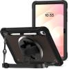 ProCase Rugged Case for Galaxy Tab S11 2025 11″- with S Pen Holder, Heavy Duty Shockproof Rugged Cover with Hand Strap 360 Degree Rotatable Kickstand Protective for Galaxy Tab S11 (X730/X736B)-Black