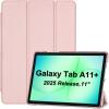 ProCase Smart Case for Galaxy Tab A11+ Plus/A9+ Plus 11 Inch, Slim Stand Hard Back Shell Protective Tablet Cover Folio Case for 11″ Galaxy Tab A11+ Plus 2025/A9+ Plus 2023 -Black(Lightpink)