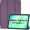ProCase Smart Case for Galaxy Tab A11+ Plus/A9+ Plus 11 Inch, Slim Stand Hard Back Shell Protective Tablet Cover Folio Case for 11″ Galaxy Tab A11+ Plus 2025/A9+ Plus 2023 -Black(Darkpurple)