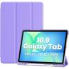 ProCase Smart Case for Galaxy Tab S10 Lite/S10 FE/S9 FE 10.9 Inch with S Pen Holder, Slim Trifold Stand Folio Hard Back Shell Protective Cover for 10.9″ Galaxy Tab S10 Lite/S10 FE/S9 FE -Black(Purple)